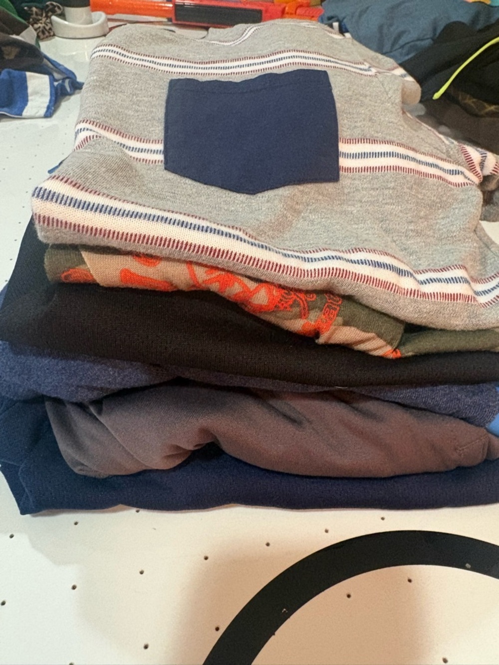 Bundle of boys shirts and shorts 12/14 size